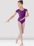 NWT Bloch Dujour Dance Ballet Girls Cap Sleeve Leotard Black Size 12