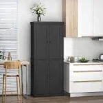 Homcom Kitchen Pantry Storage 4 and Adjustable Shelves