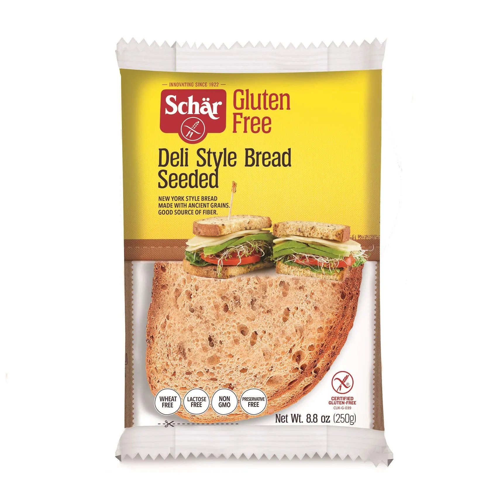 Schar Gluten Free Deli Style Seeded Bread