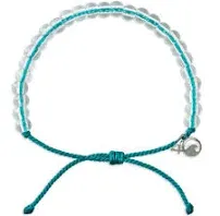 4Ocean Handmade Beaded Bracelet from Recycled Plastic with Silver 4O Charm