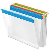 Pendaflex Poly Hanging Folders, Letter size, 1/5-Cut Tab, Assorted, 25/Box