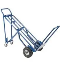 Steel 3-in-1 Convertible Hand Truck with Pneumatic Wheels