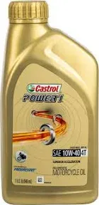 Castrol 15D1C9 Power 1 Racing 4T Motorcycle Oil - 10W40 - 1qt.