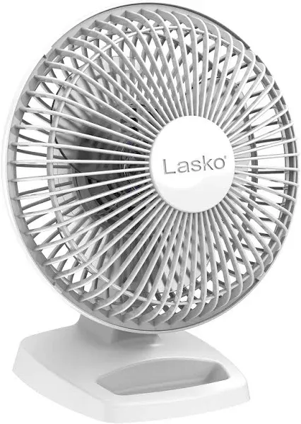 Lasko 2002W Personal Fan, 6-Inch, White, 2002