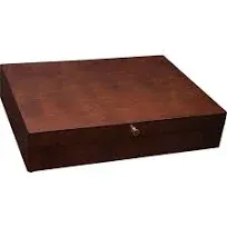 Lenox Reed And Barton Eureka Mahogany Flatware Chest, Brown NEW