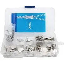 Zipper Repair Kit Solution Metal YKK Assorted Aluminum Slider Easy Container ...