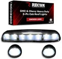 RECON ACCESS 264155WHBK Cab Lights - For Gmc &amp; Chevy 02-07 (1St