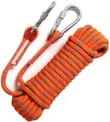 Static Climbing Ropes 35FT,50FT,100FT,150FT,200FT,250FT(Diam 10mm,16mm)