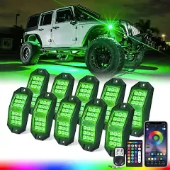 Xprite Discovery Plus Series Bluetooth Controlled RGB LED Rock Lights