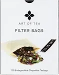 | Filter Bags 4&#034; by 3.5&#034;| Single Use | 100 Count | Works With Coffee or Tea