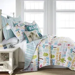 Homthreads Beach Days Quilt Set