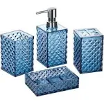 A+KCEYON Blue Bathroom Accessories Set