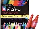 Artship Design 35 Premium Acrylic Paint Pens, Extra Fine and Medium Tip