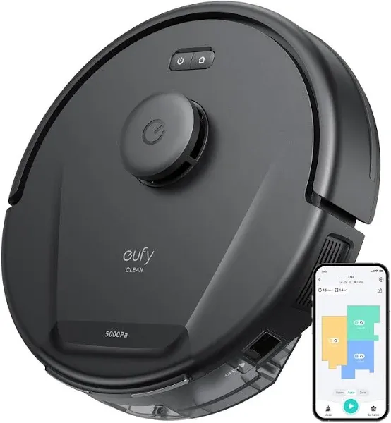 eufy L60 Robot Vacuum Ultra Strong 5,000 Pa Suction iPath Laser Navigation