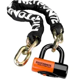 Kryptonite New York 1210 12mm Chain and Evolution 14mm Disc Bicycle Lock