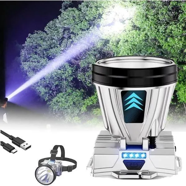 Powerful Bright LED Headlamp Waterproof Camping Headlight Outdoor Work Light