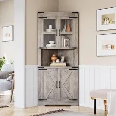 GAOMON Farmhouse Corner Cabinet