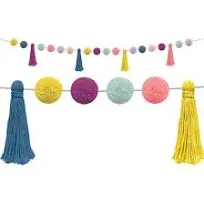 Teacher Created Resources Oh Happy Day Pom-Poms and Tassel Garland