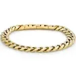 Two-Tone Stainless Steel Curb Chain Bracelet | 11mm | 9 Inches