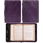 Faith is Being Sure Bible Cover, Purple, Large