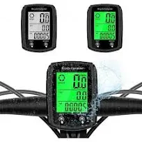 Wired Bike Computer &amp; Speedometer | LCD Display | Automatic Wake-Up | Multi-Func