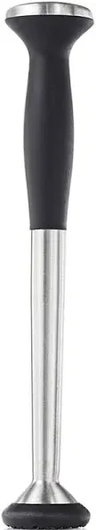 OXO SteeL Muddler with Non-Scratch Nylon Head and Soft Non-Slip Grip, Silver, 9-Inch