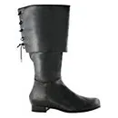 Black Pirate Adult Boots | Adult | Mens | Black | L | Ellie