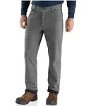 Carhartt Men's Rigby Flannel-Lined Dungaree_Gravel