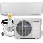 Pioneer Air Conditioner Wys018gmfi22rl Wall Mount Ductless Inverter+ Mini Split Heat Pump, 18000 BTU-208/230V