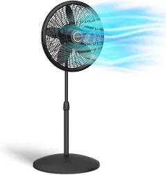 Lasko - Elegance & Performance 18" Pedestal Fan - Black