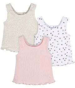 Gerber Baby-Girls Toddler 3-Pack Racer Back Tank Tops