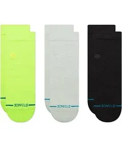 Stance Icon Quarter Classic White Ankle Socks - 3 Pack A356A21IQP-WHT