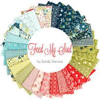 Feed My Soul Fat Quarter Bundle by Sandy Gervais for Riley Blake (fq-14550-30)