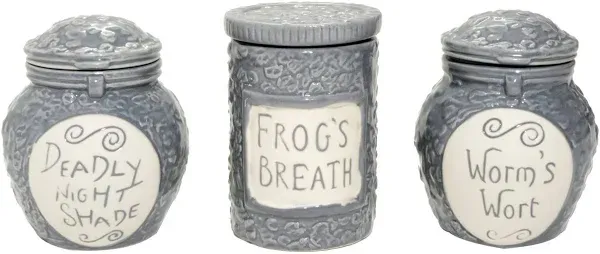 Disney Nightmare Before Christmas Sally’s Trinket Jars Set of 3 Worms Frog