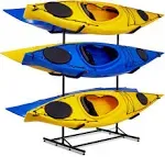 Kayak Storage Rack, Heavy Duty Freestanding Storage for Six Kayak, SUP, Canoe &amp; 