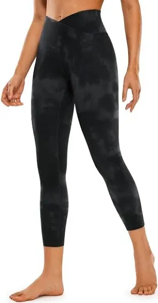 CRZ Yoga Women's Butterluxe Crossover Workout Capri Leggings