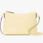 Kate Spade Bailey Pebble Leather Crossbody Purse Butter K4651 $299