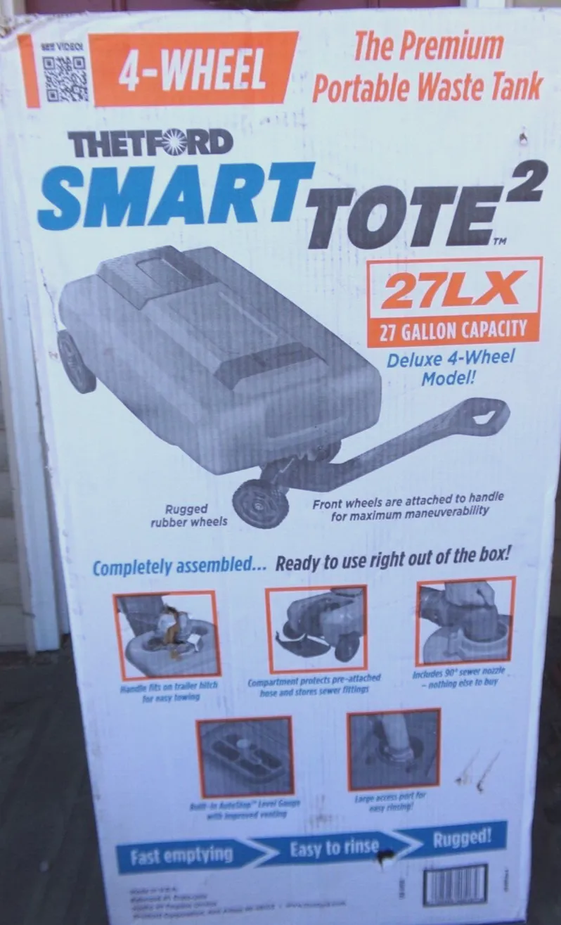 Thetford Smart Tote LX 27 Gallon 4-Wheel Portable Waste Tank