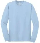 Gildan Heavy Cotton Long Sleeve T-Shirt - Light Blue - M