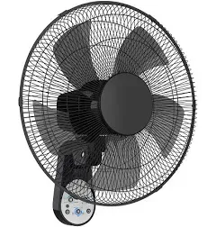 Wall Mount Fan, 16 Inch 5 Blades 5 Speeds Wall Fan with Remote Control, 90 De...