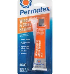 Permatex 81730 1.5 Oz Flowable Silicone Windshield &amp; Glass Sealer