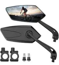 Bike Mirror 2 Pack, Bike Mirrors Handlebar Rearview Mirror, 360° Rotatable Bi...