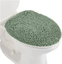 Gorilla Grip Soft Chenille Bathroom Toilet Lid Cover, Machine Washable Seat Cove