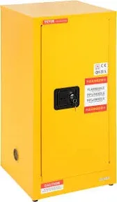 VEVOR Flammable Safety Cabinet 45 Gal Cold-Rolled Steel Flammable Liquid Storage Cabinet 42.9 x 18.1 x 65.2 in Explosion Proof with 2 Adjustable