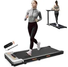 Under Desk Treadmill, Walking Pad 2 in 1 for Walking and Jogging, Portable Walking Treadmill with Remote Control Lanyard for Home/Office, 2.5HP Low-Noise Desk Treadmill in LED Display