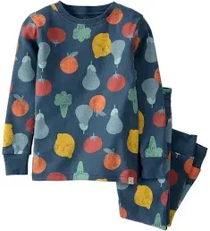 Veggie Print Toddler Organic Cotton Veggie Print Pajamas Set | skiphop.com