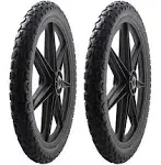 2 PACK 92010 Flat Free 20&#034; Replacement Tire Assembly for Rubbermaid Big Wheel US