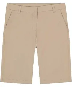 IZOD Girls' School Uniform Skinny Bermuda Twill Short