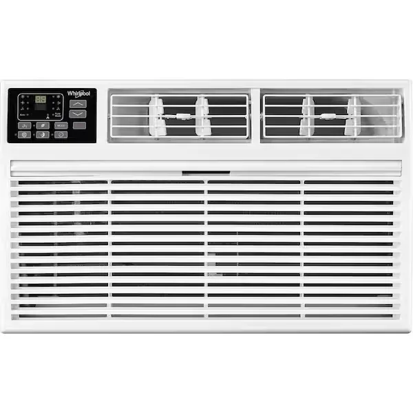 Whirlpool 14,000 BTU (DOE) 230-Volt Through-The-Wall Air Conditioner with Cools 700 sq. ft. with Heater with Remote in White WHAT142-HAW