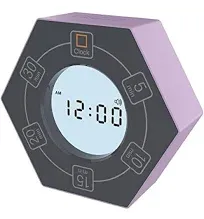 Znewtech Home & Office Timer with Clock 5,15 30 45 60 Minute Preset Countdown Timer